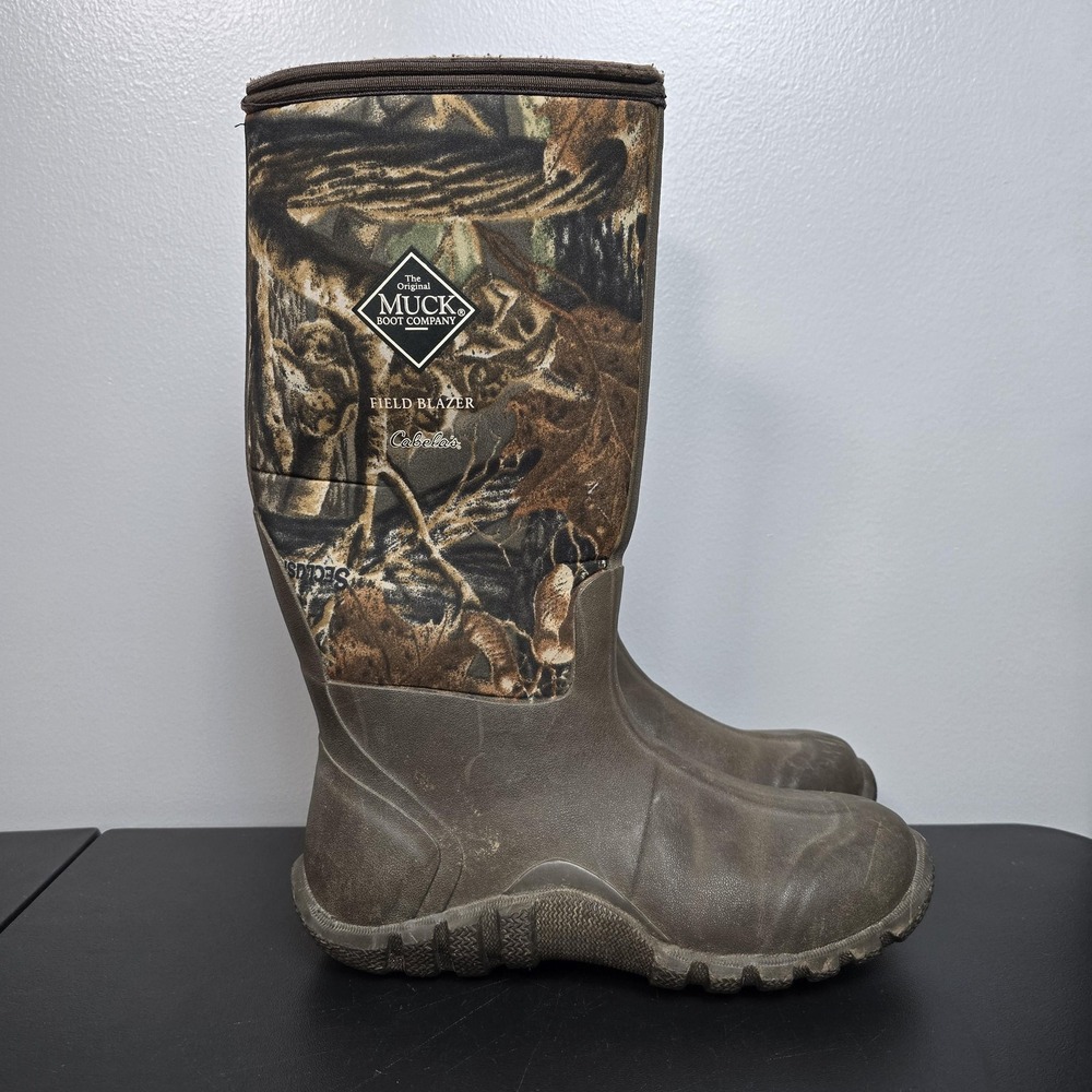 Muck Boots Mens 9 Field Blazer Camo Geese Deer Duck Hunting Waterproof Insulated